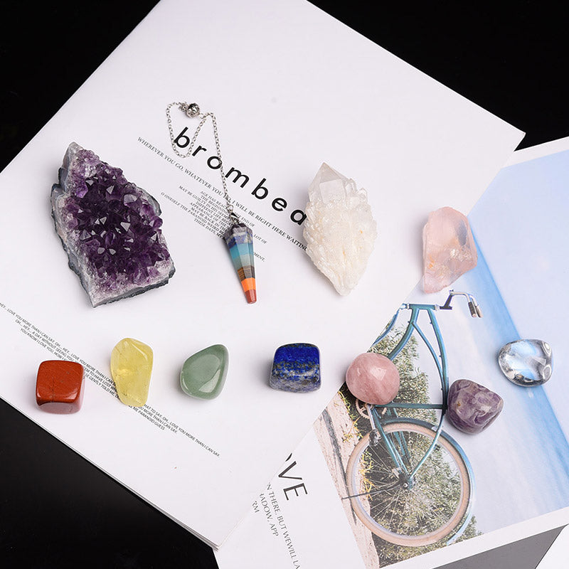 Kit Terapeuta Pedras Sete Chakras Zalupe