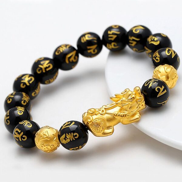 Pulseira Pi Xiu Obsidiana - Sorte e Proteção