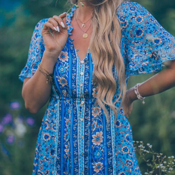 Vestido Longo Boêmio Íris - Image 4