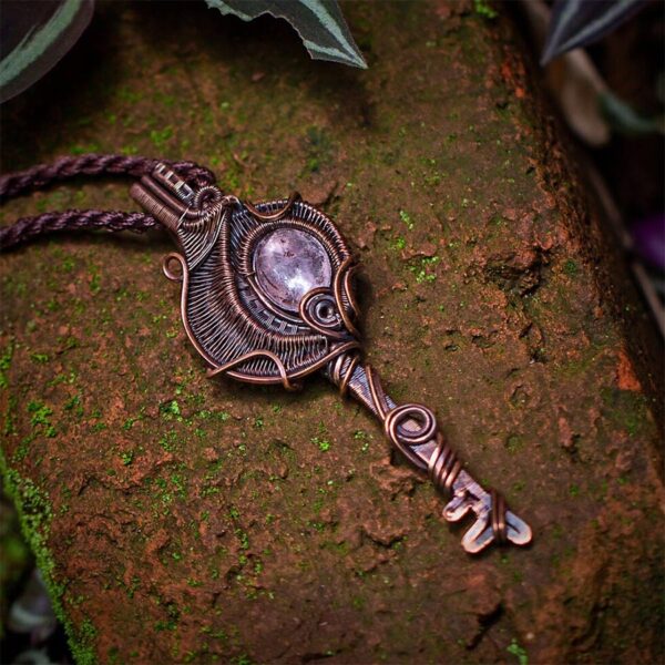 Colar Ametista Pingente Cobre Wire Wrap - Image 2